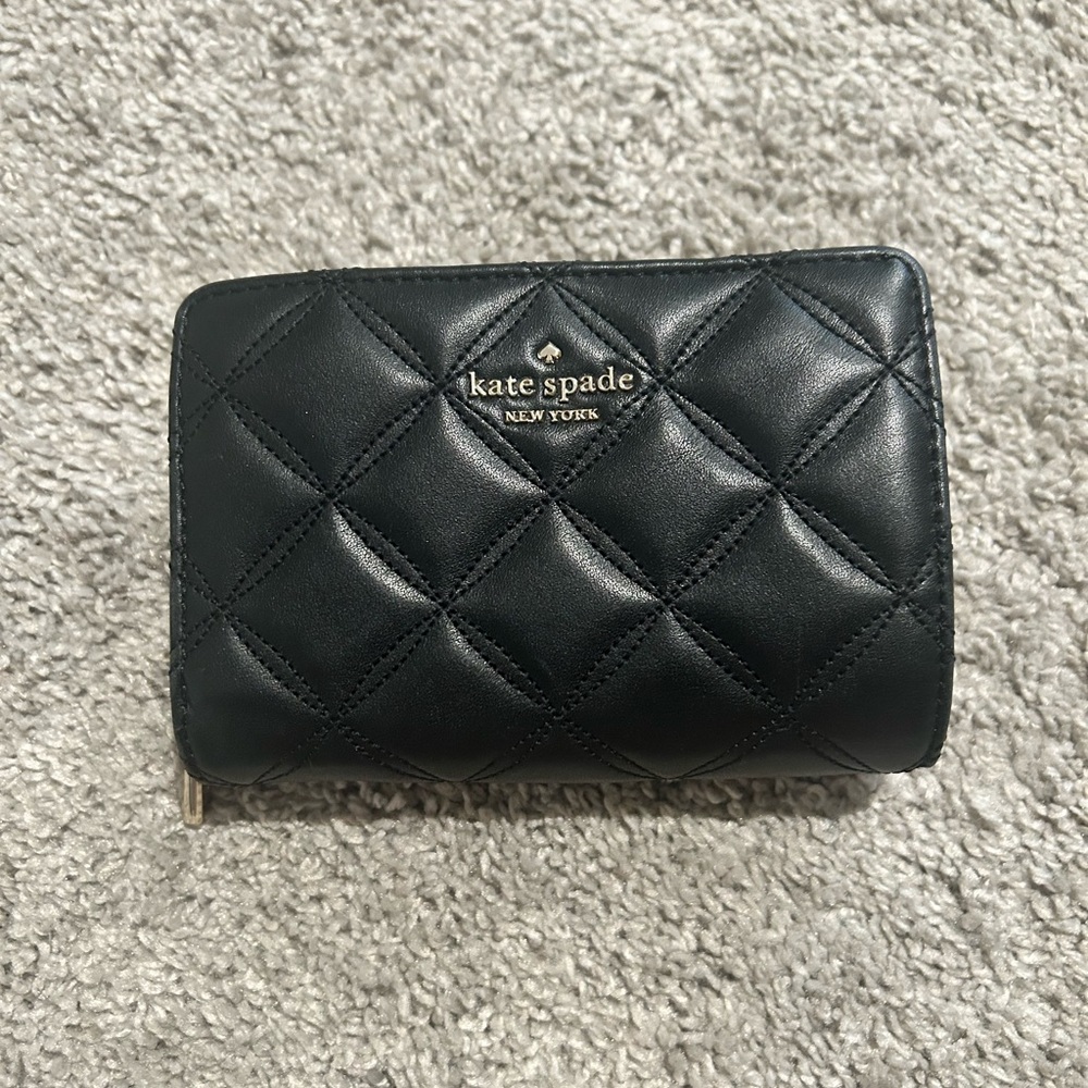 Kate Spade Black Quilted Wallet